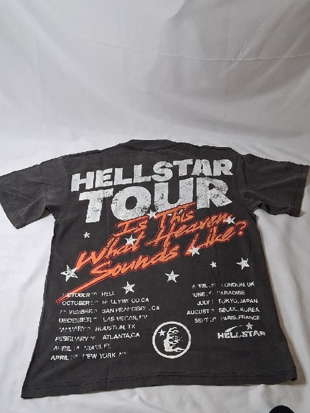 Hellstar Path to Paradise Graphic Short Sleeve Tee - Black & Orange - Picture 3 of 4